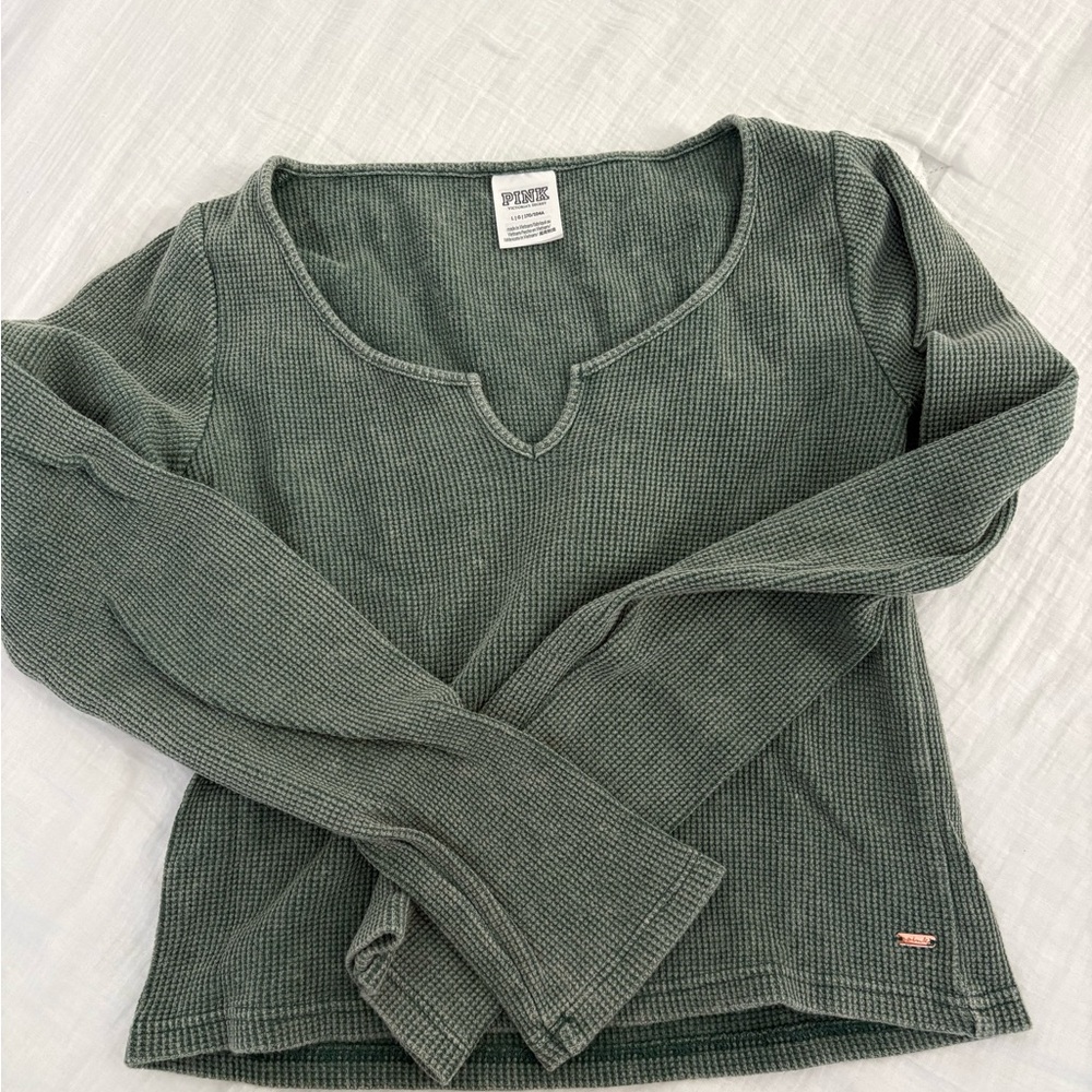 Victoria's Secret Green Long Sleeve Top